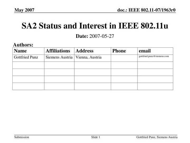 sa2 status and interest in ieee 802 11u