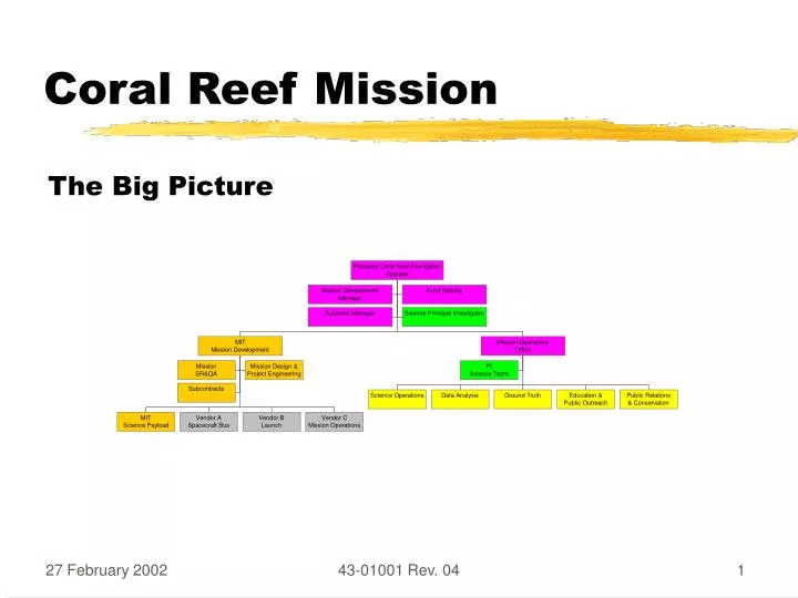coral reef mission