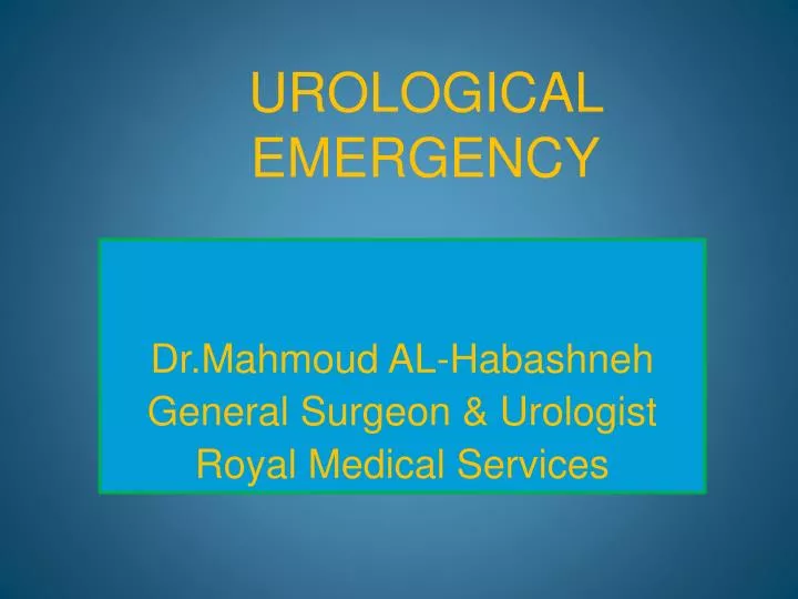 urological emergency