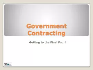 Government Contracting