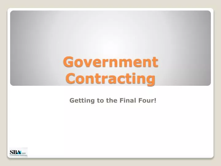 government contracting
