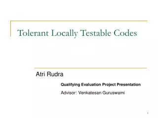 Tolerant Locally Testable Codes