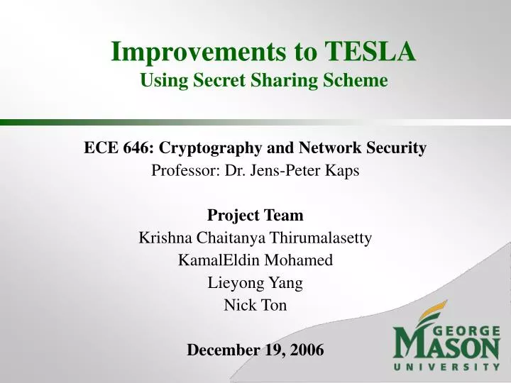 improvements to tesla using secret sharing scheme