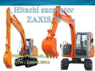 Hitachi excavator ZAXIS 70