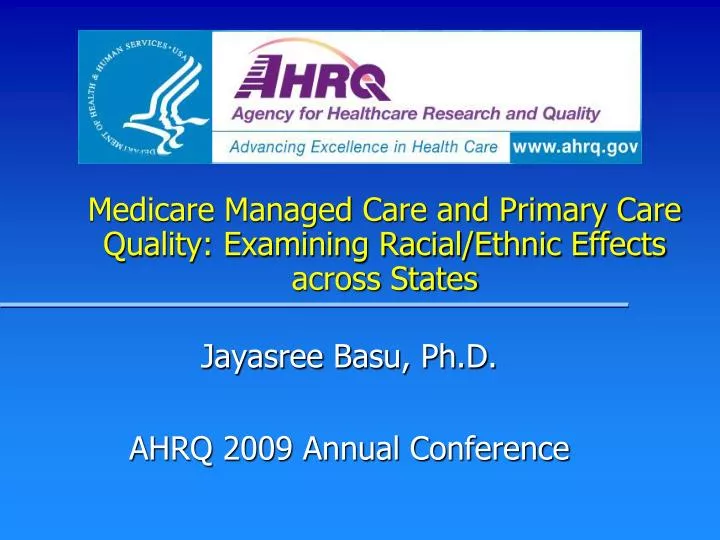 medicare managed care and primary care quality examining racial ethnic effects across states
