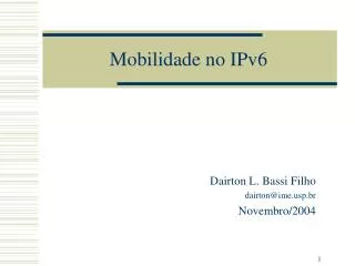 mobilidade no ipv6