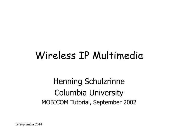 wireless ip multimedia