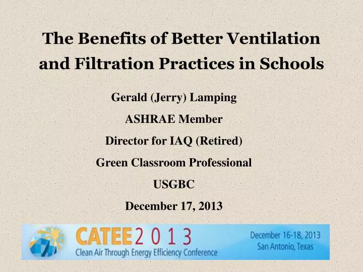 the benefits of better ventilation and filtration practices in schools