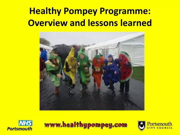 healthy pompey programme overview and lessons learned