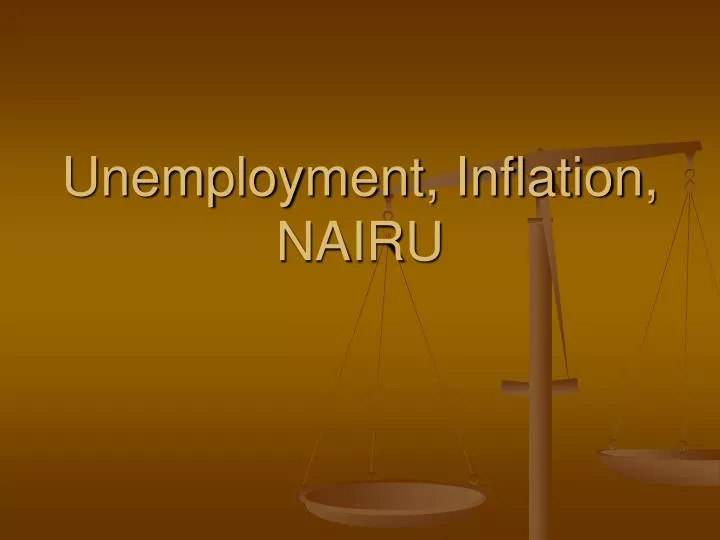 unemployment inflation nairu