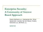 Enhancing Enterprise Security with a Community of Interest Approach - slide 1