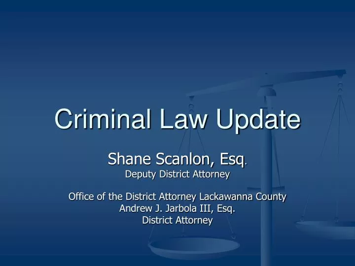 criminal law update