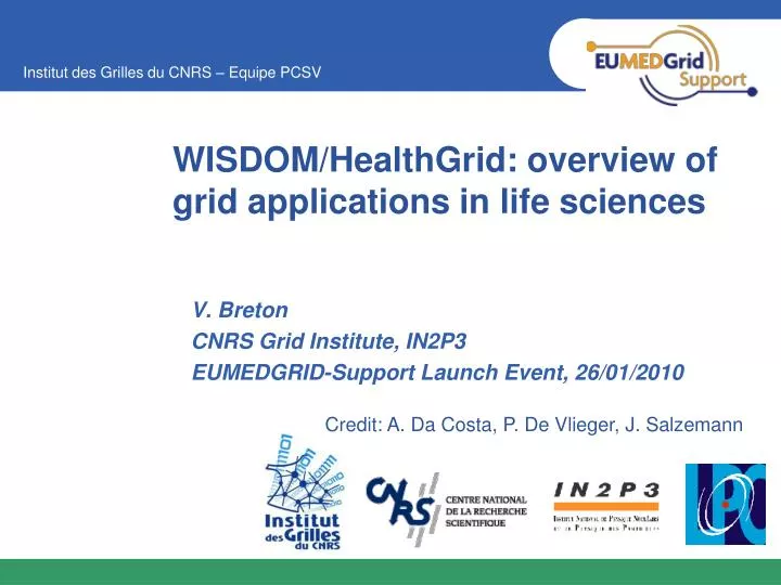 wisdom healthgrid overview of grid applications in life sciences