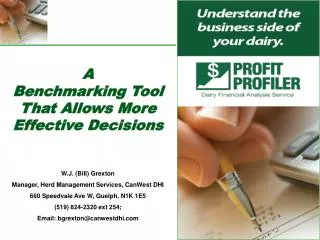A Benchmarking Tool That Allows More Effective Decisions