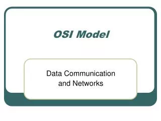 osi model