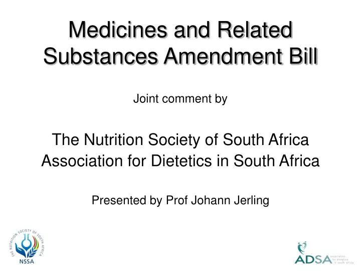 medicines and related substances amendment bill