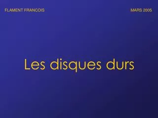les disques durs