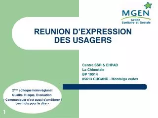 reunion d expression des usagers