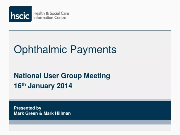 ophthalmic payments