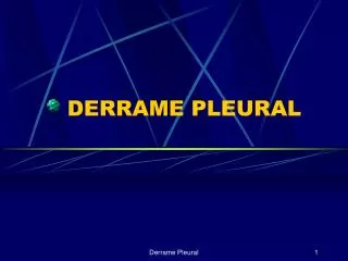 derrame pleural