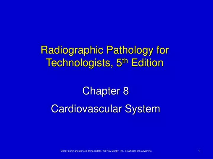 radiographic pathology for technologists 5 th edition
