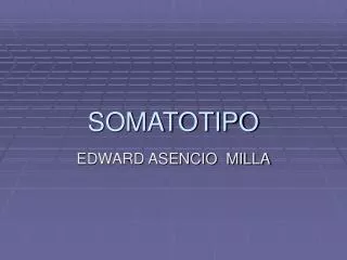 SOMATOTIPO