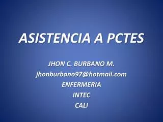 asistencia a pctes