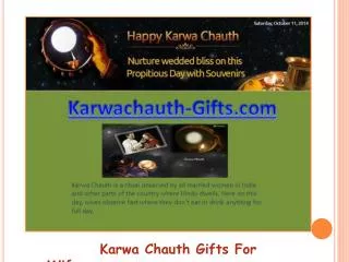 Karwachauth Gifts for WIfe