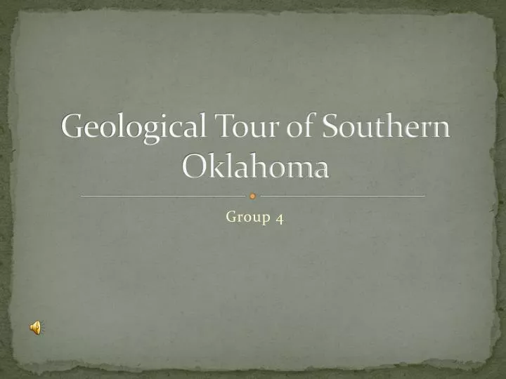 geological tour of southern oklahoma