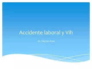 accidente laboral y vih