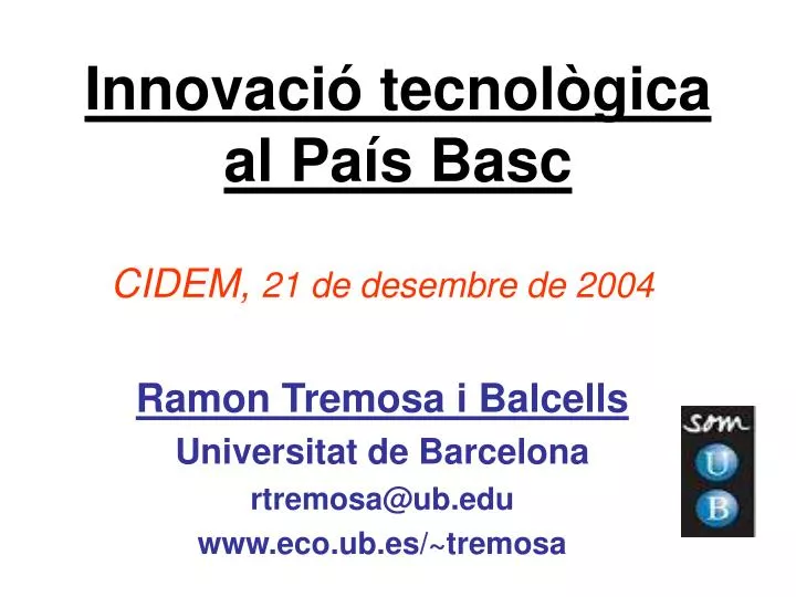 innovaci tecnol gica al pa s basc