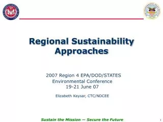 Regional Sustainability Approaches