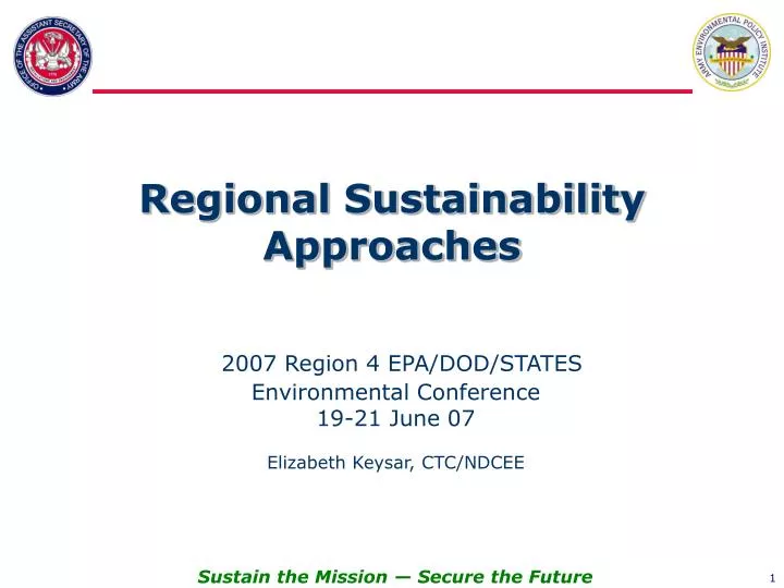 regional sustainability approaches