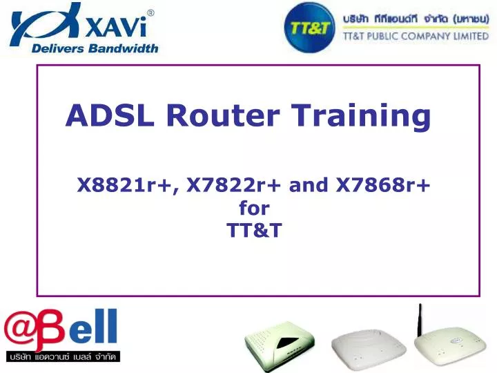 adsl router training