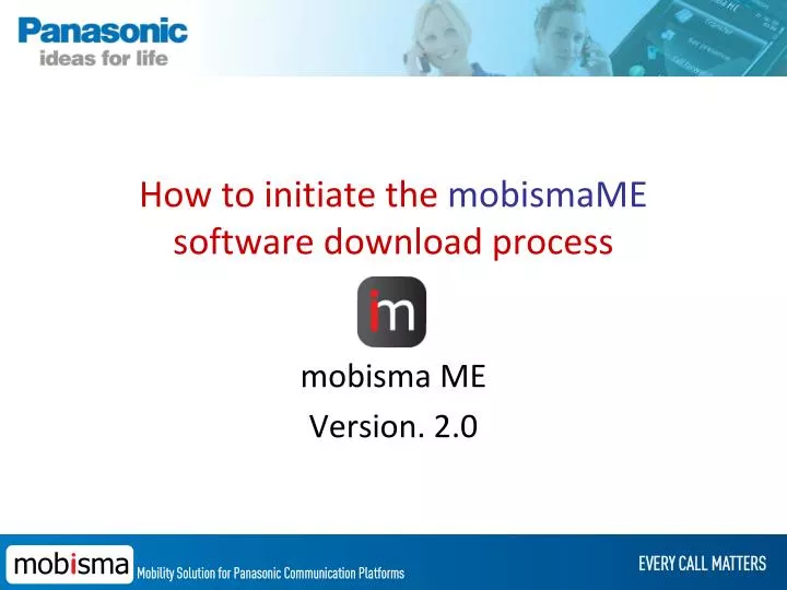 how to initiate the mobismame software download process