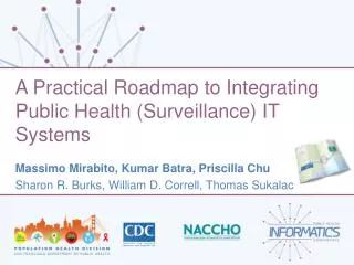 A Practical Roadmap to Integrating Public Health (Surveillance) IT Systems