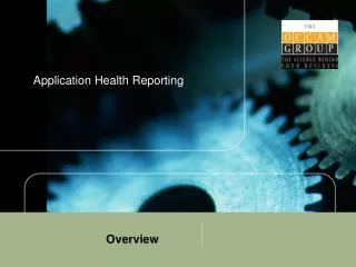 Application Health Reporting