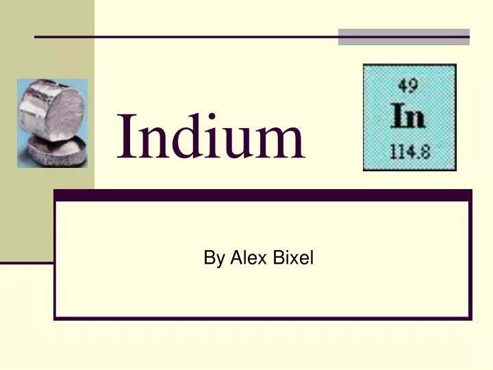 indium