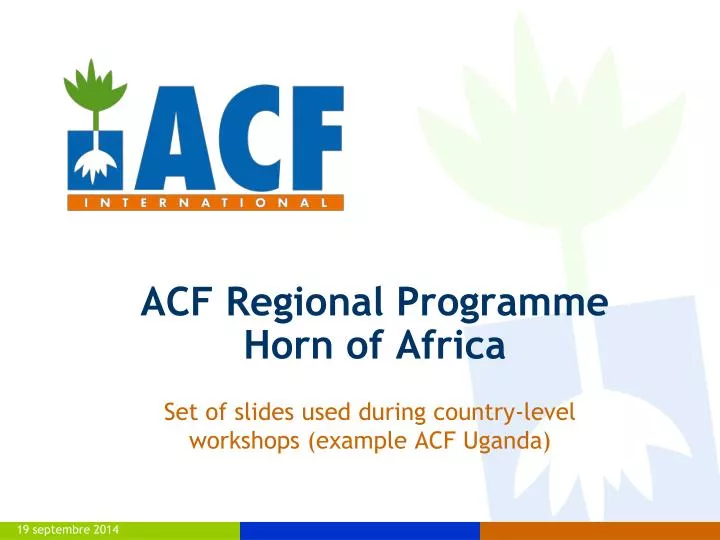 acf regional programme horn of africa
