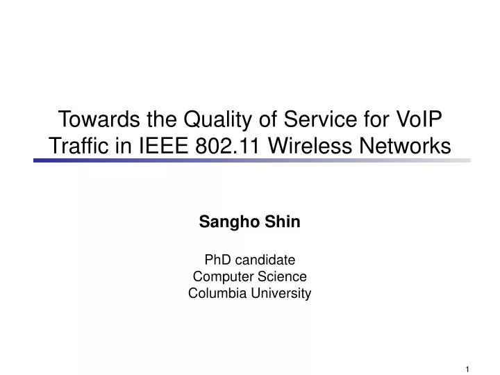 towards the quality of service for voip traffic in ieee 802 11 wireless networks