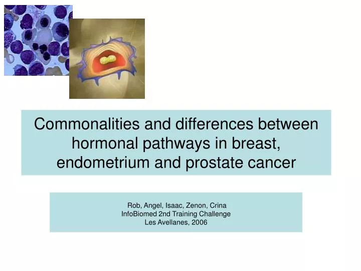 commonalities and differences between hormonal pathways in breast endometrium and prostate cancer