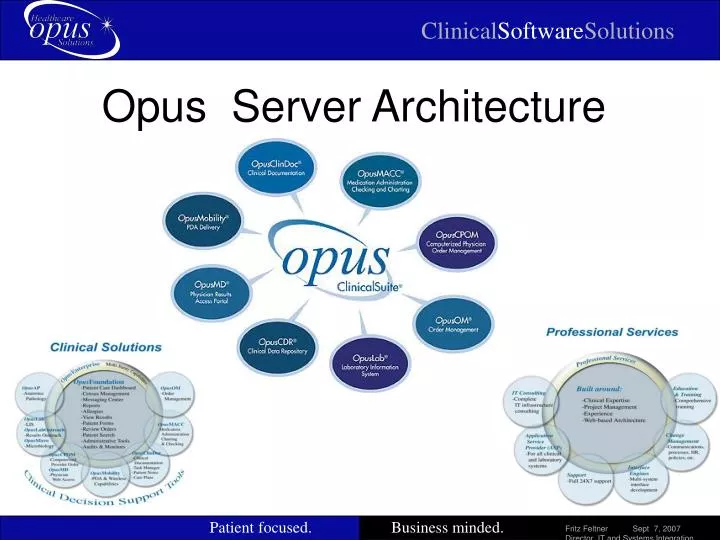 opus server architecture