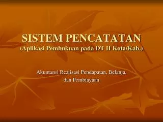 PPT - SISTEM PENCATATAN BARANG PowerPoint Presentation, Free Download ...