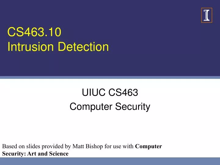 cs463 10 intrusion detection