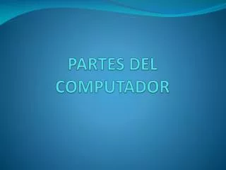 partes del computador