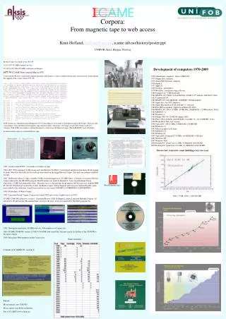 Development of computers 1970-2009