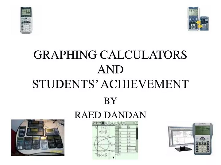 graphing calculators and students achievement