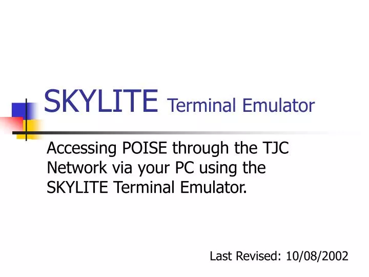 skylite terminal emulator