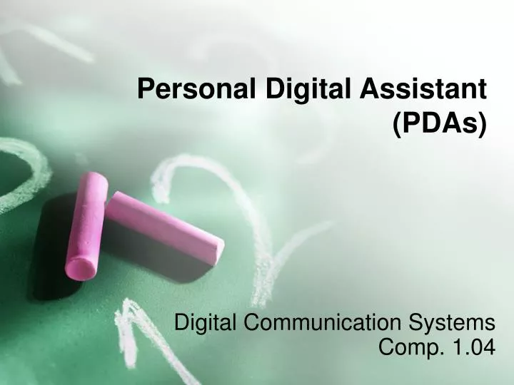 personal digital assistant pdas
