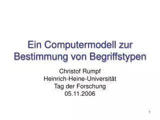 ein computermodell zur bestimmung von begriffstypen